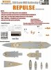 Wood Hunter W35028 Wood deck HMS Repulse for Trumpeter 1/350